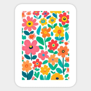 flowers-pattern Sticker